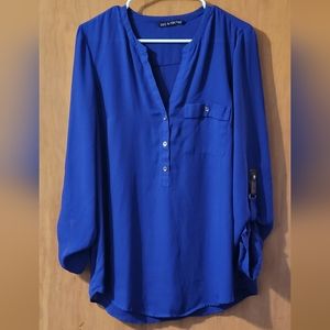 Zac & Rachel royal blue blouse